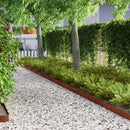 vidaXL Fűszegélyezés 450 x 10 cm Időjárásálló acél Rozsdás