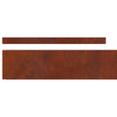 vidaXL Fűszegélyezés 450 x 10 cm Időjárásálló acél Rozsdás