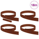 vidaXL Fűszegélyezés 4 pcs Rozsdás 450 x 0,05 x 10 cm
