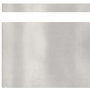 vidaXL Fűszegélyezés Ezüst 450 x 0.05 x 15 cm Rozsdamentes acél