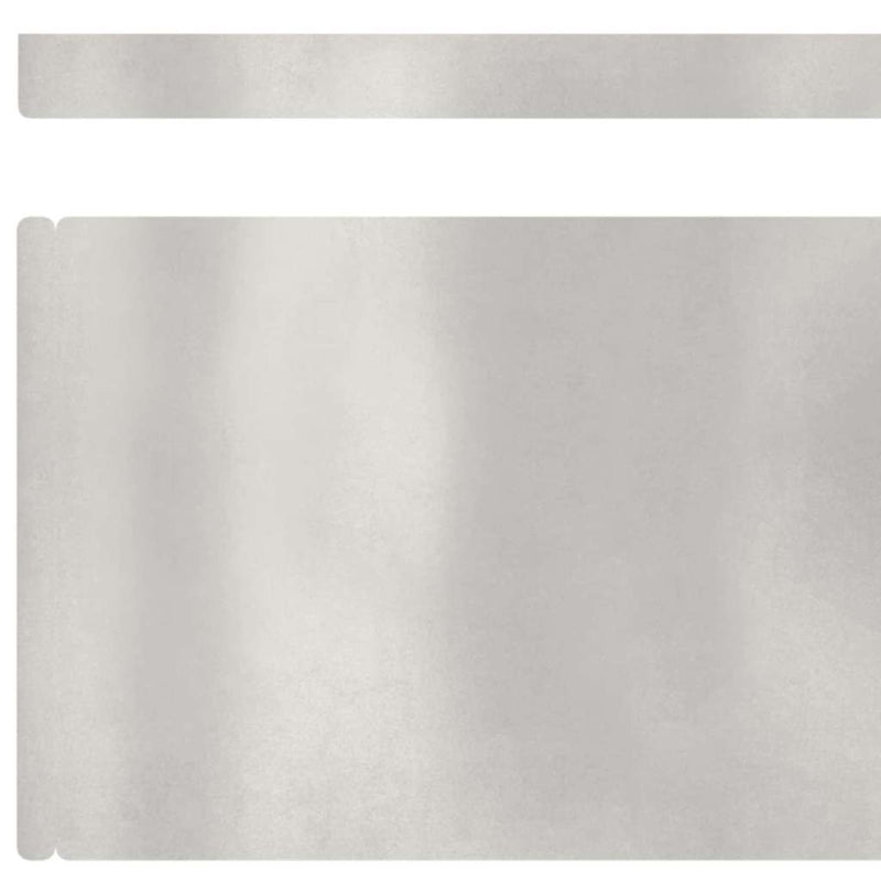 vidaXL Fűszegélyezés Ezüst 450 x 0.05 x 15 cm Rozsdamentes acél