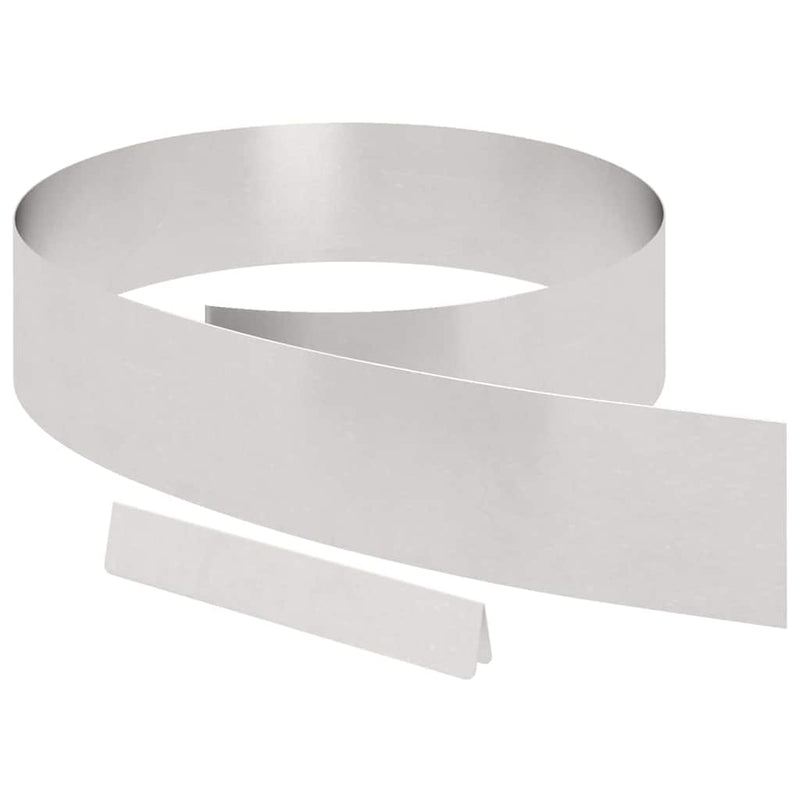 vidaXL Fűszegélyezés Ezüst 450 x 0.05 x 15 cm Rozsdamentes acél