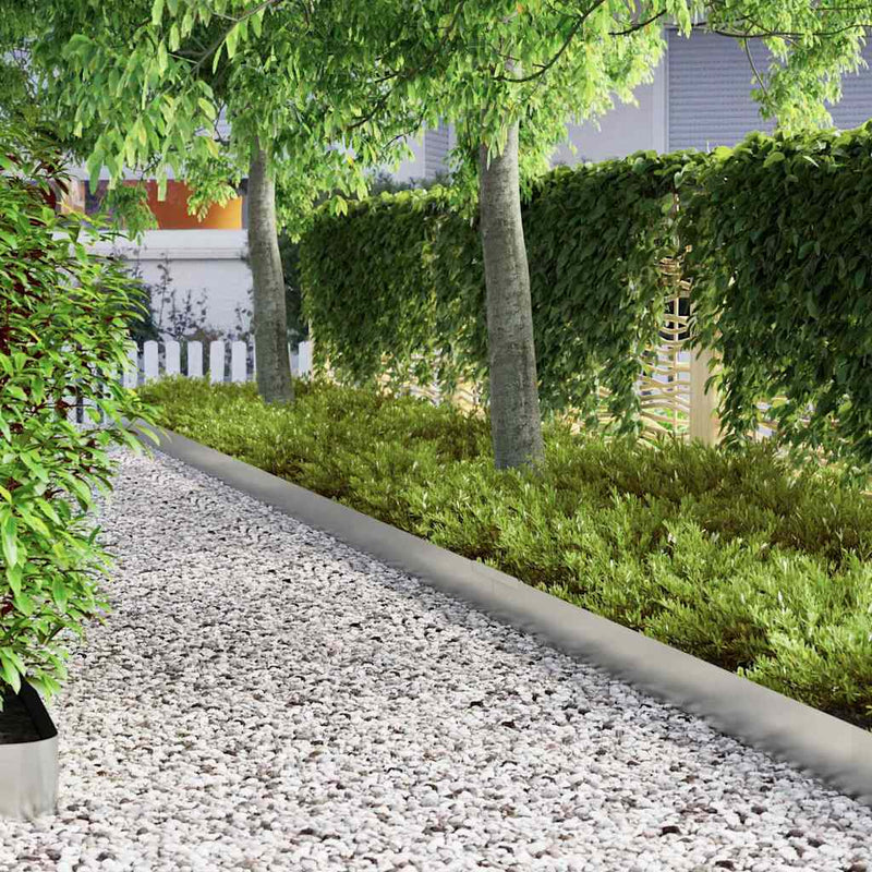vidaXL Fűszegélyezés Ezüst 450 x 0.05 x 15 cm Horganyzott acél