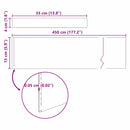 vidaXL Fűszegélyezés Ezüst 450 x 0.05 x 15 cm Horganyzott acél