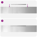 vidaXL Fűszegélyezés 4 pcs Ezüst 450 x 0.05 x 15 cm Horganyzott acél