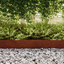 vidaXL Fűszegélyezés 450 x 15 cm Időjárásálló acél Rozsdás
