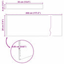 vidaXL Fűszegélyezés Ezüst 450 x 0,05 x 20 cm Rozsdamentes acél