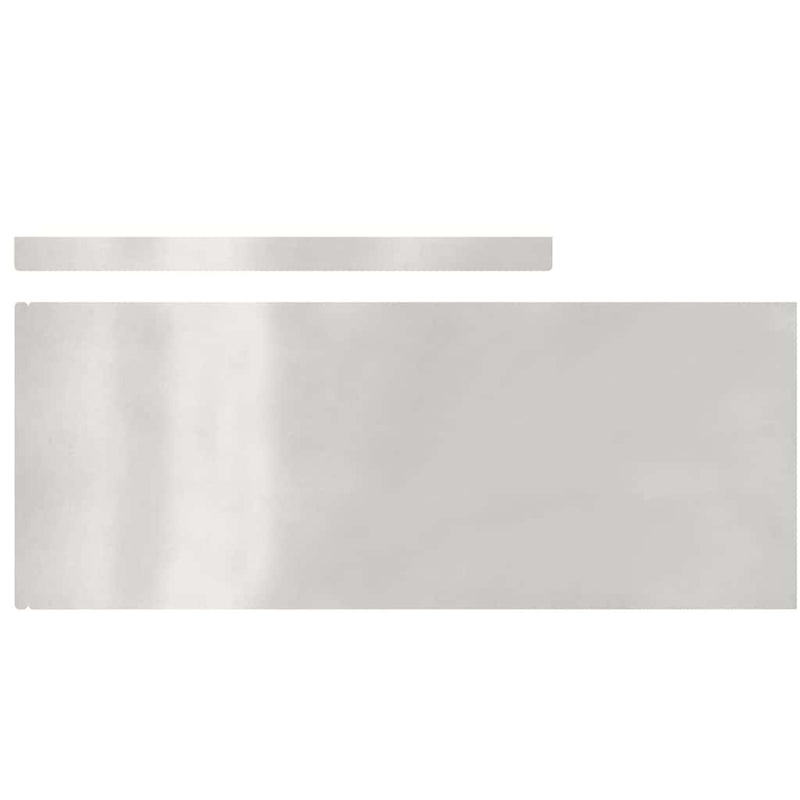 vidaXL Fűszegélyezés 4 pcs Ezüst 450 x 0.05 x 15 cm Rozsdamentes acél