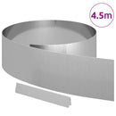 vidaXL Fűszegélyezés Ezüst 450 x 0,05 x 20 cm Horganyzott acél