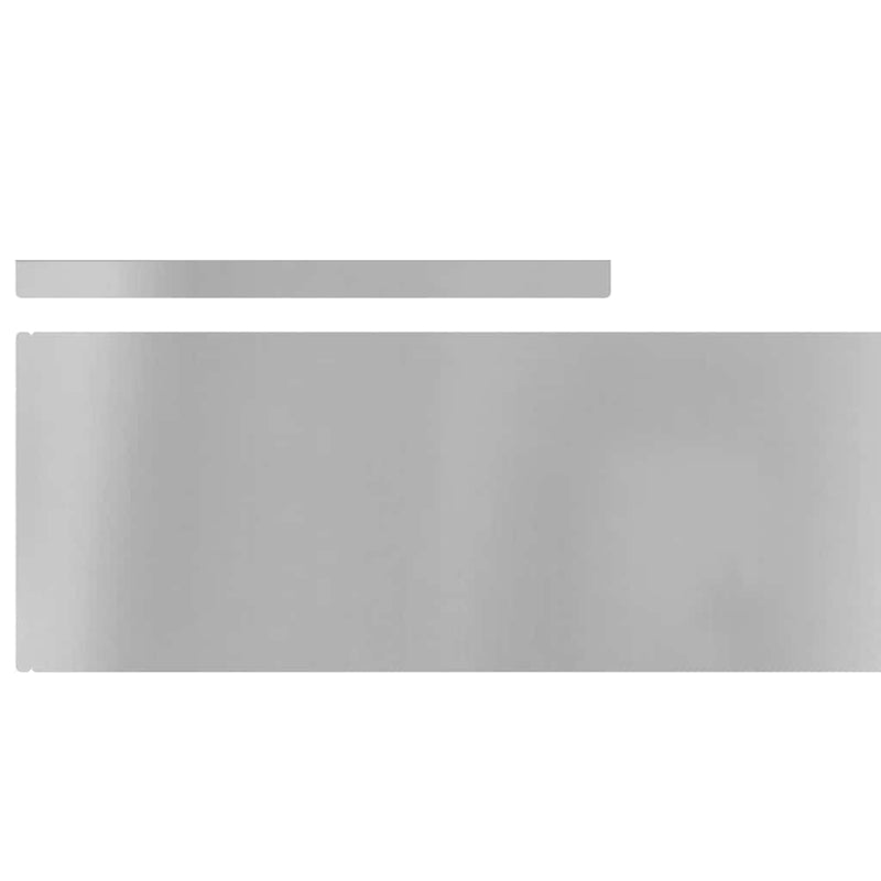 vidaXL Fűszegélyezés 4 pcs Ezüst 450 x 0.05 x 15 cm Horganyzott acél