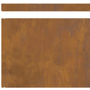 vidaXL Fűszegélyezés Rozsdás 450 x 0.05 x 15 cm Időjárásálló acél