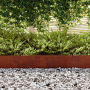 vidaXL Fűszegélyezés 450 x 20 cm Időjárásálló acél Rozsdás