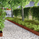 vidaXL Fűszegélyezés 450 x 20 cm Időjárásálló acél Rozsdás