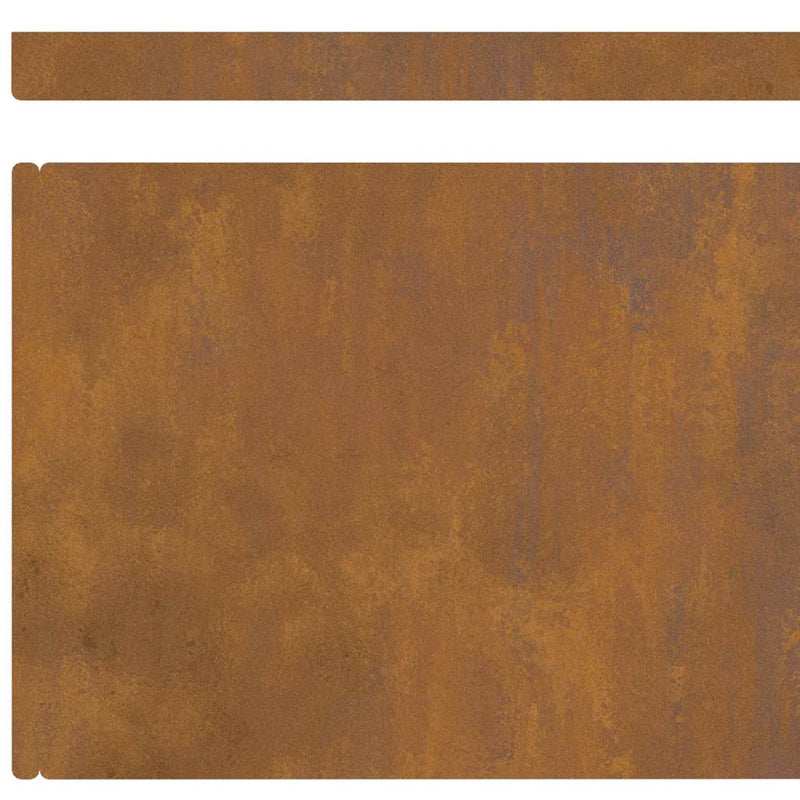 vidaXL Fűszegélyezés 4 pcs Rozsdás 450 x 0.05 x 15 cm