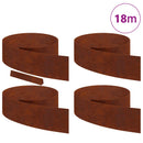 vidaXL Fűszegélyezés 4 pcs 450 x 0,05 x 20 cm Időjárásálló acél