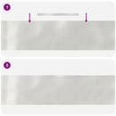 vidaXL Fűszegélyezés Ezüst 450 x 0.05 x 15 cm Rozsdamentes acél