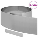 vidaXL Fűszegélyezés 450 x 25 cm Horganyzott acél Ezüst