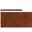 vidaXL Fűszegélyezés 450 x 25 cm Időjárásálló acél Rozsdás