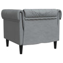 vidaXL Kanapé Világosszürke 78,5 x 74,5 x 74,5 cm Poliészter