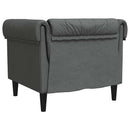 vidaXL Kanapé Sötétszürke 78,5 x 74,5 x 74,5 cm Poliészter