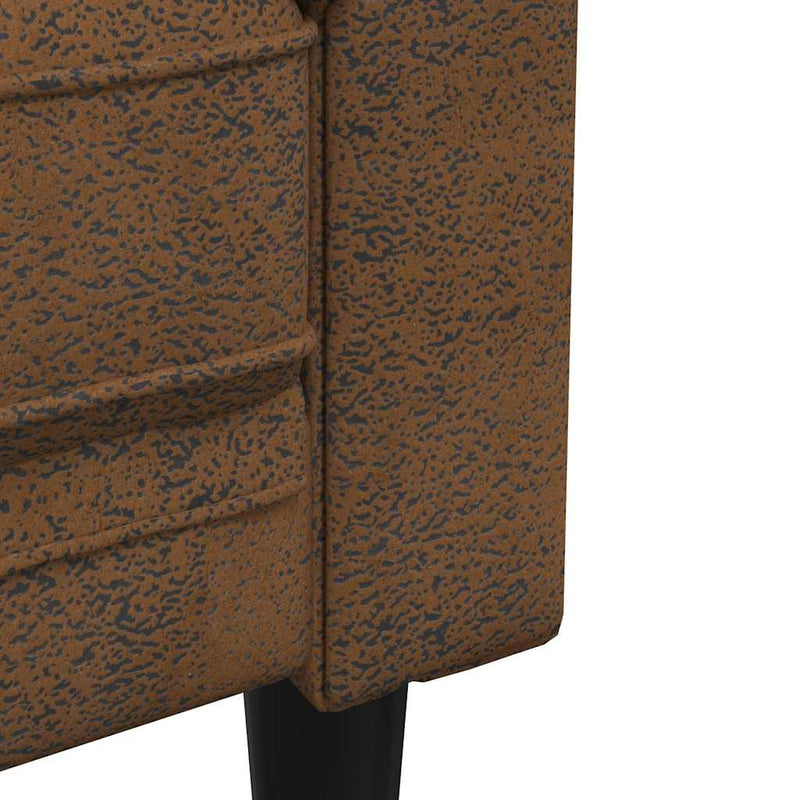 vidaXL Chesterfield Kanapé Szék párnával Barna 78.5 x 74.5 x 74.5 cm