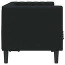 vidaXL Chesterfield kanapé Argyle Fekete 174 x 74.5 x 70.5 cm Műbőr