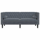vidaXL Kanapé Sötétszürke 174 x 74,5 x 70,5 cm Bársony