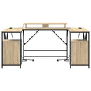 vidaXL Asztal fiókkal Sonoma tölgy 182 x 101 x 87,5 cm Faanyag