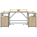 vidaXL Asztal fiókkal sonoma tölgy 182 x 101 x 87.5 cm Faanyag