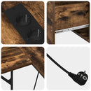 vidaXL Asztal fiókkal Füstölt tölgy 182 x 101 x 87.5 cm Faanyag