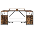 vidaXL Asztal fiókkal Füstölt tölgy 182 x 101 x 87,5 cm Faanyag