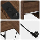 vidaXL Asztal fiókkal barna tölgy 182 x 101 x 87.5 cm Faanyag