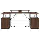 vidaXL Asztal fiókkal Barna Tölgy 182 x 101 x 87,5 cm Faanyag