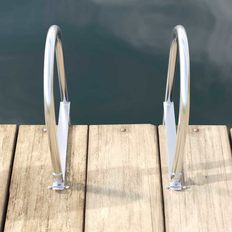 vidaXL 3 lépcsős stéglétra Ezüst 45 x 11,5 x 134 cm Alumínium