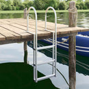 vidaXL 3 lépcsős stéglétra Ezüst 45 x 11,5 x 134 cm Alumínium