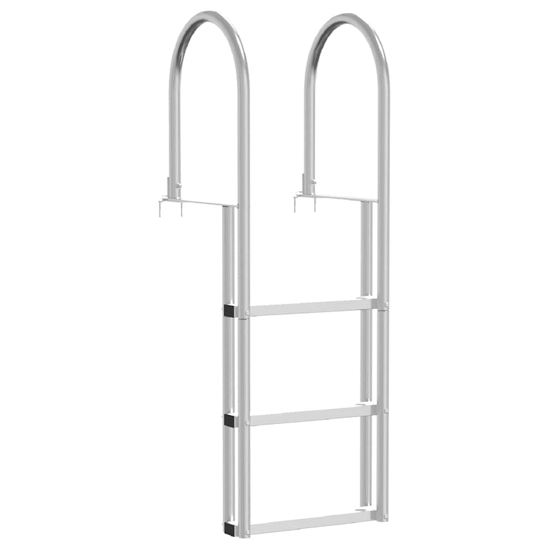 vidaXL Dokkoló Létra 4 Lépés Ezüst 45 x 11.5 x 134 cm Alumínium