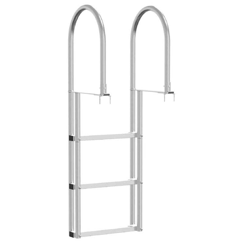 vidaXL Dokkoló Létra 4 Lépés Ezüst 45 x 11.5 x 134 cm Alumínium