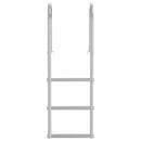 vidaXL 3 lépcsős stéglétra Ezüst 45 x 11,5 x 134 cm Alumínium