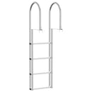 vidaXL 4 lépcsős stég létra Ezüst 45 ×11,5 ×162 cm Alumínium