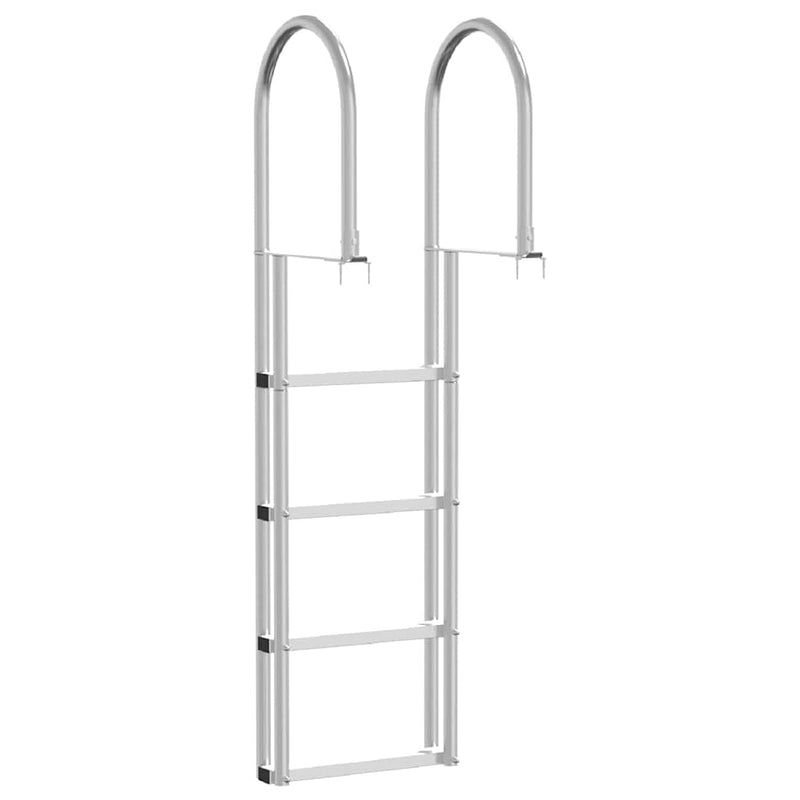 vidaXL Dokkoló Létra 4 Lépés Ezüst 45 x 11.5 x 162 cm Alumínium