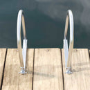 vidaXL 5 lépcsős stég létra Ezüst 45 ×11,5 ×190 cm Alumínium