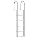 vidaXL 5 lépcsős stég létra Ezüst 45 ×11,5 ×190 cm Alumínium