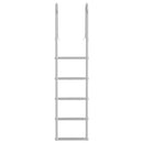 vidaXL 5 lépcsős stég létra Ezüst 45 ×11,5 ×190 cm Alumínium