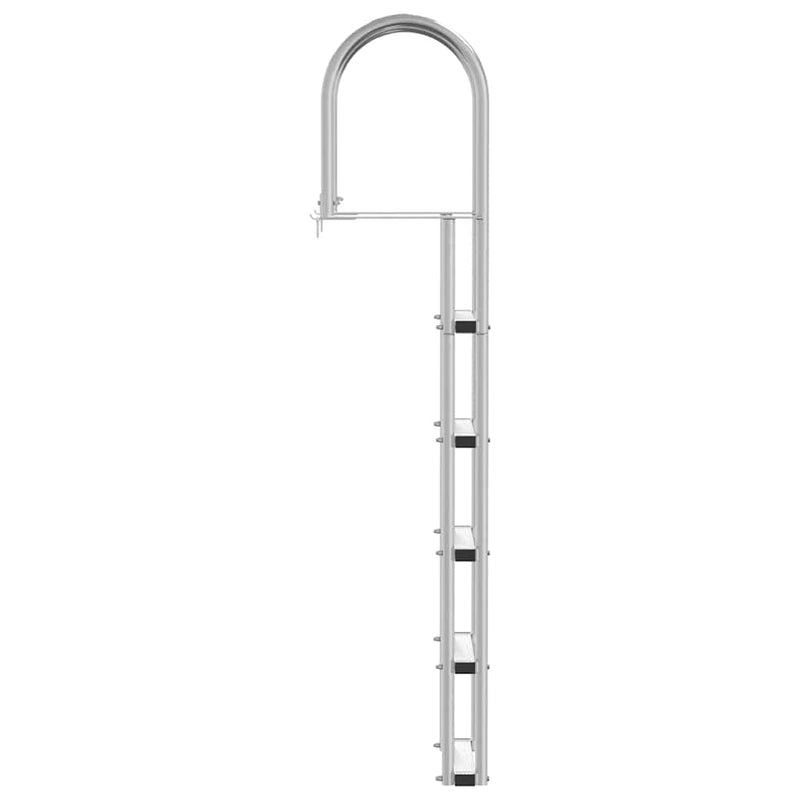 vidaXL Dokkoló Létra 4 Lépés Ezüst 45 x 11.5 x 190 cm Alumínium