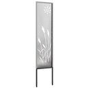 vidaXL Kertvédő vászon Ezüst 32 x 140 cm Rozsdamentes acél