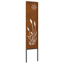 vidaXL Kertvédő vászon Rozsdás 32 x 140 cm Időjárásálló acél