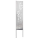 vidaXL Kertvédő vászon Ezüst 32 x 140 cm Rozsdamentes acél