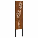 vidaXL Kertvédő vászon Rozsdás 32 x 140 cm Időjárásálló acél