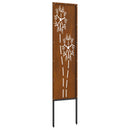 vidaXL Kertvédő vászon Rozsdás 32 x 140 cm Időjárásálló acél
