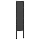 vidaXL Kertvédő vászon Fekete 32 x 140 cm Hidegen hengerelt acél